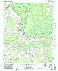 Hamilton North Carolina Historical topographic map, 1:24000 scale, 7.5 X 7.5 Minute, Year 1981