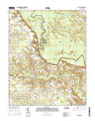 Hamilton North Carolina Current topographic map, 1:24000 scale, 7.5 X 7.5 Minute, Year 2016