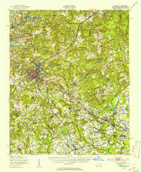 Hamlet North Carolina Historical topographic map, 1:62500 scale, 15 X 15 Minute, Year 1949