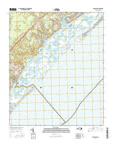 Hampstead North Carolina Current topographic map, 1:24000 scale, 7.5 X 7.5 Minute, Year 2016