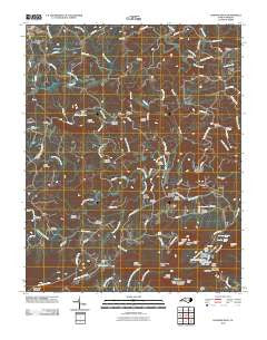 Hanging Rock North Carolina Historical topographic map, 1:24000 scale, 7.5 X 7.5 Minute, Year 2010