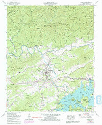 Hayesville North Carolina Historical topographic map, 1:24000 scale, 7.5 X 7.5 Minute, Year 1966