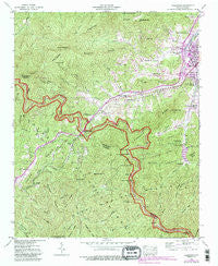 Hazelwood North Carolina Historical topographic map, 1:24000 scale, 7.5 X 7.5 Minute, Year 1941