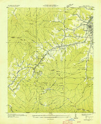 Hazelwood North Carolina Historical topographic map, 1:24000 scale, 7.5 X 7.5 Minute, Year 1935