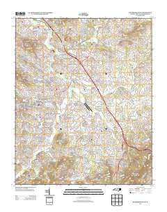Hendersonville North Carolina Historical topographic map, 1:24000 scale, 7.5 X 7.5 Minute, Year 2013