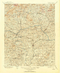 Hickory North Carolina Historical topographic map, 1:125000 scale, 30 X 30 Minute, Year 1895