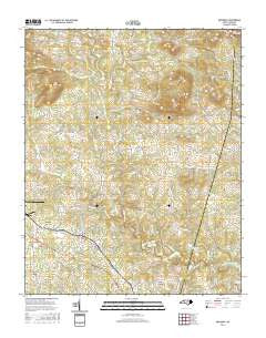 Hiddenite North Carolina Current topographic map, 1:24000 scale, 7.5 X 7.5 Minute, Year 2016