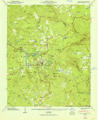 Highlands North Carolina Historical topographic map, 1:24000 scale, 7.5 X 7.5 Minute, Year 1946