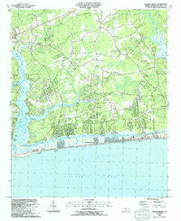 Holden Beach North Carolina Historical topographic map, 1:24000 scale, 7.5 X 7.5 Minute, Year 1990