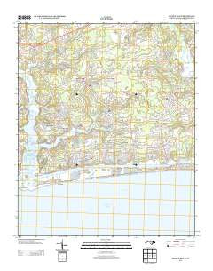 Holden Beach North Carolina Historical topographic map, 1:24000 scale, 7.5 X 7.5 Minute, Year 2013