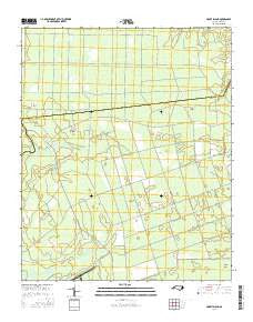 Honey Island North Carolina Current topographic map, 1:24000 scale, 7.5 X 7.5 Minute, Year 2016