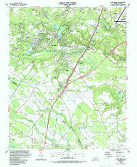 Hope Mills North Carolina Historical topographic map, 1:24000 scale, 7.5 X 7.5 Minute, Year 1986