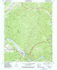 Hot Springs North Carolina Historical topographic map, 1:24000 scale, 7.5 X 7.5 Minute, Year 1940
