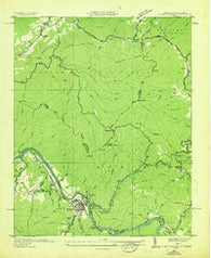 Hot Springs North Carolina Historical topographic map, 1:24000 scale, 7.5 X 7.5 Minute, Year 1935