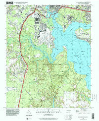 Jacksonville South North Carolina Historical topographic map, 1:24000 scale, 7.5 X 7.5 Minute, Year 1997