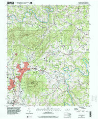 Jefferson North Carolina Historical topographic map, 1:24000 scale, 7.5 X 7.5 Minute, Year 1998
