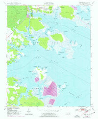 Jones Bay North Carolina Historical topographic map, 1:24000 scale, 7.5 X 7.5 Minute, Year 1950