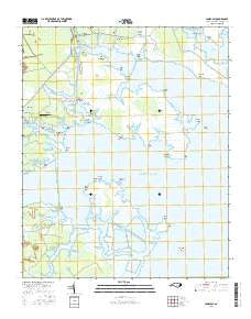 Jones Bay North Carolina Current topographic map, 1:24000 scale, 7.5 X 7.5 Minute, Year 2016