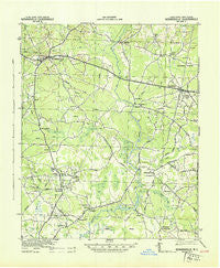Kenansville North Carolina Historical topographic map, 1:62500 scale, 15 X 15 Minute, Year 1943