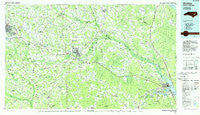Kinston North Carolina Historical topographic map, 1:100000 scale, 30 X 60 Minute, Year 1985