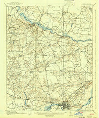 Kinston North Carolina Historical topographic map, 1:62500 scale, 15 X 15 Minute, Year 1916