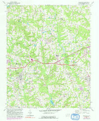 Knightdale North Carolina Historical topographic map, 1:24000 scale, 7.5 X 7.5 Minute, Year 1967