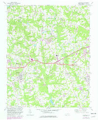 Knightdale North Carolina Historical topographic map, 1:24000 scale, 7.5 X 7.5 Minute, Year 1967