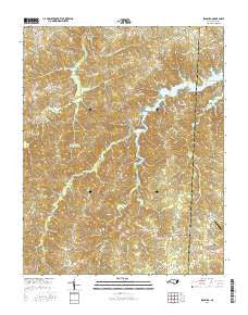 Leasburg North Carolina Current topographic map, 1:24000 scale, 7.5 X 7.5 Minute, Year 2016