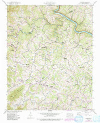Leicester North Carolina Historical topographic map, 1:24000 scale, 7.5 X 7.5 Minute, Year 1942