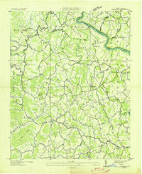 Leicester North Carolina Historical topographic map, 1:24000 scale, 7.5 X 7.5 Minute, Year 1936