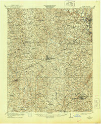 Lincolnton North Carolina Historical topographic map, 1:62500 scale, 15 X 15 Minute, Year 1911