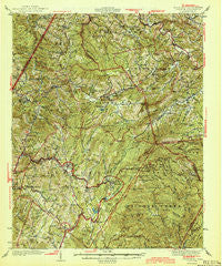 Linville North Carolina Historical topographic map, 1:62500 scale, 15 X 15 Minute, Year 1944