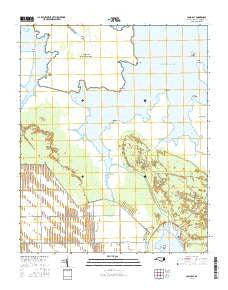 Long Bay North Carolina Current topographic map, 1:24000 scale, 7.5 X 7.5 Minute, Year 2016