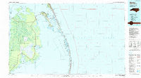 Manteo North Carolina Historical topographic map, 1:100000 scale, 30 X 60 Minute, Year 1985