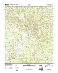 Maple Hill North Carolina Historical topographic map, 1:24000 scale, 7.5 X 7.5 Minute, Year 2013