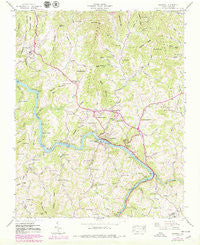 Marshall North Carolina Historical topographic map, 1:24000 scale, 7.5 X 7.5 Minute, Year 1945