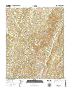 Mount Pleasant North Carolina Current topographic map, 1:24000 scale, 7.5 X 7.5 Minute, Year 2016