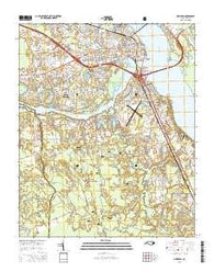 New Bern North Carolina Current topographic map, 1:24000 scale, 7.5 X 7.5 Minute, Year 2016