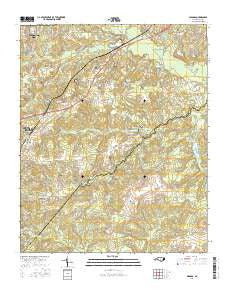 Niagara North Carolina Current topographic map, 1:24000 scale, 7.5 X 7.5 Minute, Year 2016
