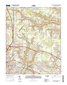 Northeast Goldsboro North Carolina Current topographic map, 1:24000 scale, 7.5 X 7.5 Minute, Year 2016