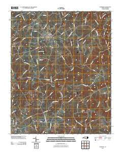 Oakboro North Carolina Historical topographic map, 1:24000 scale, 7.5 X 7.5 Minute, Year 2010