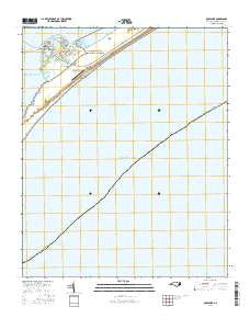 Ocracoke North Carolina Current topographic map, 1:24000 scale, 7.5 X 7.5 Minute, Year 2016