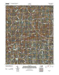 Ossipee North Carolina Historical topographic map, 1:24000 scale, 7.5 X 7.5 Minute, Year 2010