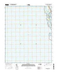 Pea Island OE W North Carolina Current topographic map, 1:24000 scale, 7.5 X 7.5 Minute, Year 2016