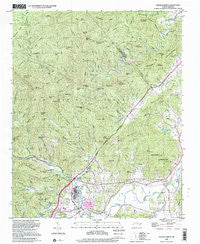 Pisgah Forest North Carolina Historical topographic map, 1:24000 scale, 7.5 X 7.5 Minute, Year 1997