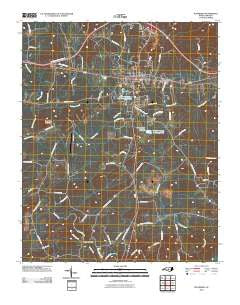 Pittsboro North Carolina Historical topographic map, 1:24000 scale, 7.5 X 7.5 Minute, Year 2010