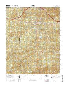Pittsboro North Carolina Current topographic map, 1:24000 scale, 7.5 X 7.5 Minute, Year 2016