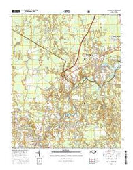 Pollocksville North Carolina Current topographic map, 1:24000 scale, 7.5 X 7.5 Minute, Year 2016