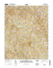Ramseur North Carolina Current topographic map, 1:24000 scale, 7.5 X 7.5 Minute, Year 2016