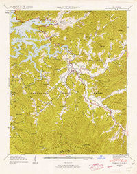 Robbinsville North Carolina Historical topographic map, 1:24000 scale, 7.5 X 7.5 Minute, Year 1940
